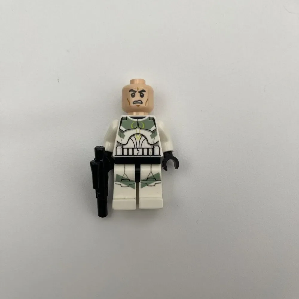 Lego Star Wars Clone Trooper Horn Company Sand Green Minifigure sw0298 Lot# 250